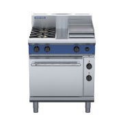 blue seal evolution series ge54c - 750mm gas range electric convection oven