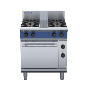 blue seal evolution series ge54d - 750mm gas range electric convection oven