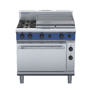 blue seal evolution series ge56b - 900mm gas range electric convection oven