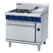 blue seal evolution series ge56c - 900mm gas range electric convection oven