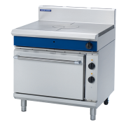 blue seal evolution series ge576 - 900mm gas target top electric convection oven range