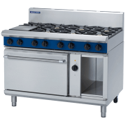 blue seal evolution series ge58d - 1200mm gas range electric convection oven