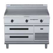 waldorf 800 series gp8120e-rb - 120mm electric griddle - refrigerated base