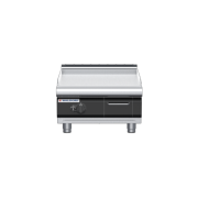 waldorf cue gp8600glr3-b-c0 600mm gas griddle with 600mm ribbed finish bench model and low splashback