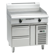 waldorf 800 series gp8900e-rb - 900mm electric griddle - refrigerated base