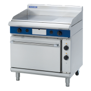 blue seal evolution series gpe506 - 900mm gas griddle electric static oven range