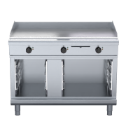 waldorf 800 series gpl8120e-cb - 1200mm electric griddle low back version - cabinet base