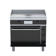 waldorf bold gplb8910ec - 900mm electric griddle convection oven range low back version
