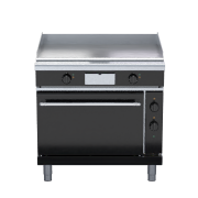 waldorf bold gplb8910e - 900mm electric griddle static oven range low back version