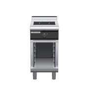 waldorf cue in8100lf-cb-c0 450mm electric induction cooktop on cabinet base with low splashback