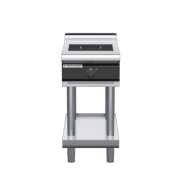 waldorf cue in8100lf-ls-c0 450mm electric induction cooktop on leg stand with low splashback