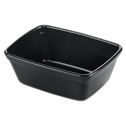 aladdin temp-rite k239 - 6oz / 170ml designer series non-insulated rectangular bowl - black 