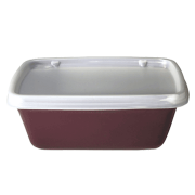 aladdin temp-rite k249 - 6oz / 170ml designer series non-insulated rectangular bowl - burgundy