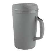aladdin temp-rite k303 - 34oz / 1l water / beverage jug and lid - grey