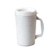 aladdin temp-rite k309 - 34oz / 1l water / beverage jug and lid - ivory