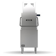washtech m2c - professional passthrough dishwasher with heat recovery unit - 500mm rack