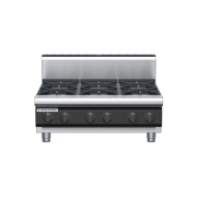 waldorf cue rn8600gh-b-c0 900mm gas cooktop bench model with high splashback