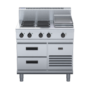 waldorf 800 series rn8603e-rb - 900mm electric cooktop  refrigerated base