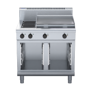 waldorf 800 series rn8606e-cb - 900mm electric cooktop  cabinet base