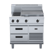 waldorf 800 series rn8606e-rb - 900mm electric cooktop  refrigerated base