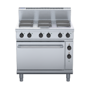 waldorf 800 series rn8610sec - 900mm electric sealed hobs range convection oven