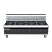 waldorf cue rn8800gh-b-c0 1200mm gas cooktop bench model with high splashback