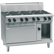 waldorf 800 series rnl8810gec - 1200mm gas range electric convection oven low back version
