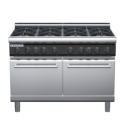 waldorf cue rn8820gl-c0 900mm gas oven range with low splashback