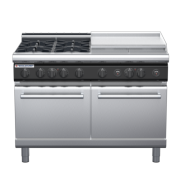 waldorf cue rn8826gl-c0 1200mm gas oven range with low splashback