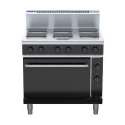 waldorf bold rnb8610sec - 900mm electric sealed hobs range convection oven 