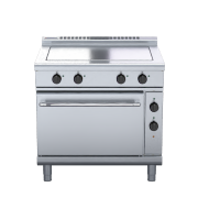waldorf 800 series rnl8114ec - 900mm electric solid top convection oven range low back version