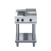 waldorf 800 series rnl8403e-ls - 600mm electric cooktop low back version  leg stand