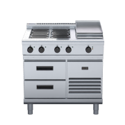 waldorf 800 series rnl8603e-rb - 900mm electric cooktop low back version  refrigerated base
