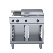 waldorf 800 series rnl8606e-cb - 900mm electric cooktop low back version  cabinet base