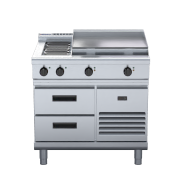 waldorf 800 series rnl8606e-rb - 900mm electric cooktop low back version  refrigerated base