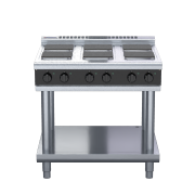waldorf bold rnlb8600se-ls - 900mm electric cooktop sealed hobs  low back version - leg stand