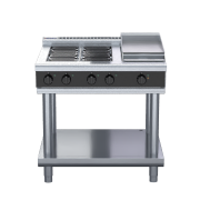 waldorf bold rnlb8603e-ls - 900mm electric cooktop low back version - leg stand