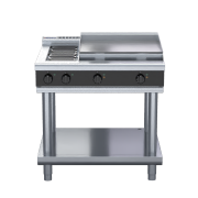 waldorf bold rnlb8606e-ls - 900mm electric cooktop low back version - leg stand