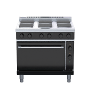 waldorf bold rnlb8610se - 600mm electric sealed hobs range static oven low back version