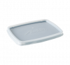aladdin temp-rite b80a - disposable rectangular bowl lid - clear