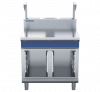 blue seal evolution series b90s-cb - 900mm bench top with salamander support  cabinet base
