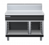 waldorf bold bt8120h-cb-b0 1200mm bench top on cabinet base and high splashback