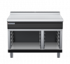 waldorf bold bt8120l-cb-b0 1200mm bench top on cabinet base and low splashback