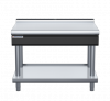 waldorf cue bt8120l-ls-c0 1200mm bench top on leg stand and low splashback