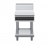 waldorf cue bt8600hdrw-ls-c0 600mm bench top on leg stand with drawer and high splashback