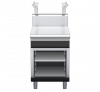 waldorf bold bt8600shdrw-cb-b0 600mm bench top with salamander support salamander support with drawer and high splashback