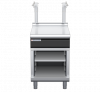 waldorf cue bt8600sl-cb-c0 600mm bench top with salamander support salamander support and low splashback