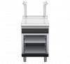 waldorf bold bt8600sldrw-cb-b0 600mm bench top with salamander support salamander support with drawer and low splashback
