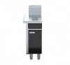 waldorf bold btb8400-cd - 400mm bench top - cabinet base with fixed front panel