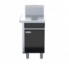 waldorf bold btb8550-cd-lh - 550mm bench top - cabinet base with fixed front panel